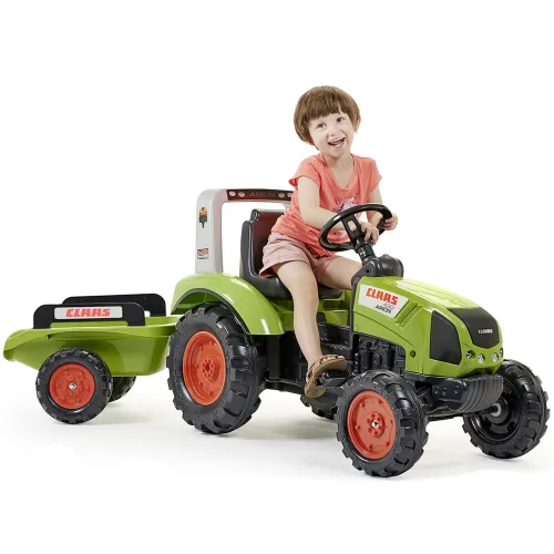 Falk Traktor na Pedały Claas Duży z Przyczepką od 3 lat