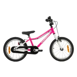 Rower dziecięcy KARBON Superlight Automatic 16 cali dla dziewczynki Różowy