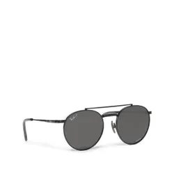 Okulary przeciwsłoneczne Ray-Ban Round II Titanium 0RB8237 3141K8 Black/Polar Dark Grey - Rozmiar (EU) 53