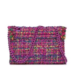 Kurt Geiger 690-Geantă Mini Kensington Din Tweed 2949758609 Fushia Cmb
