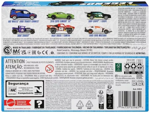 Zestaw pojazdów Hot Wheels Silver Series Legends JLB24 (6 szt.)