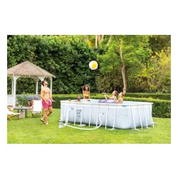 Basen ogrodowy stelażowy Chevron Prism Frame Rectangular 400x200x100 cm INTEX 26780 NP