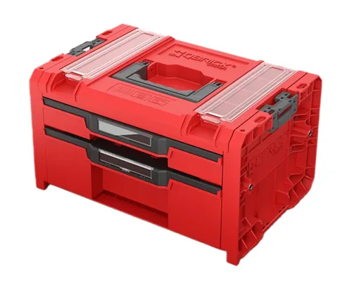 Skrzynka narzędziowa QBRICK System Pro Drawer 2 Toolbox 2.0 Profi Expert Red Ultra HD Custom