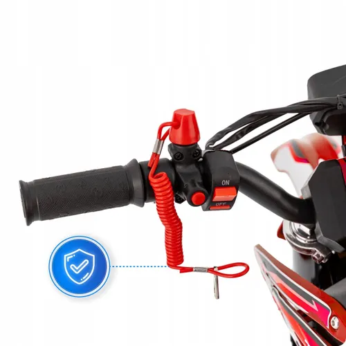 Motor cross spalinowy dla dzieci 49CC swiatła e-start 35km/h motocykl mini