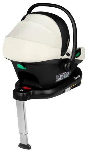 Fotelik samochodowy LIONELO Astrid i-Size z bazą Isofix 40-87 cm (0-13 kg) Kremowy