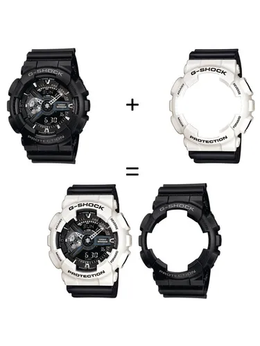 Casio Zegarek SET GA-110-1BER + BEZEL 10395292 + PASEK 10347688