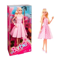 Mattel Lalka filmowa Barbie Margot Robbie jako Barbie w różowej sukience