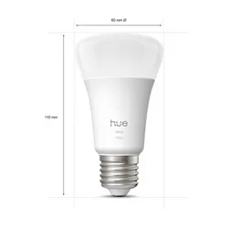 Inteligentna żarówka LED PHILIPS HUE 929003856102 9.5M E27 Bluetooth, Zigbee (2 Szt.)