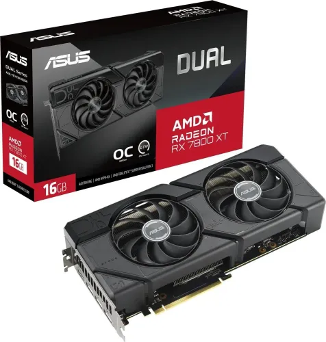 Karta graficzna ASUS Dual Radeon RX 7800 XT OC 16GB GDDR6 256bit FSR