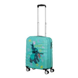 Walizka kabinowa American Tourister Wavebreaker Disney - Stitch flower