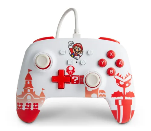 Геймпад PowerA Enhanced Mario Red & White к Nintenк Switch Проводной