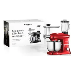 Robot kuchenny planetarny MOZANO Rob 02 1400W z blenderem kielichowym Czerwony
