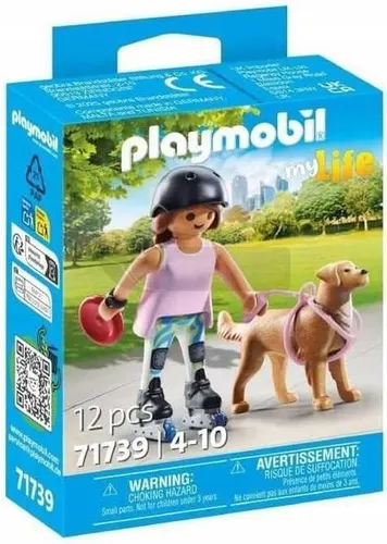 PLAYMOBIL MY LIFE 71739 SKATERKA Z RETRIVEREM zestaw dla dzieci 4+