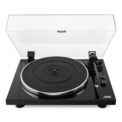 Gramofon JVC AL-E534B Czarny, Manualny, Napęd paskowy, Prędkość odtw. 33 1/3,45 obr./min