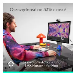 Myszka Logitech MX Master 4 dla Mac Szary