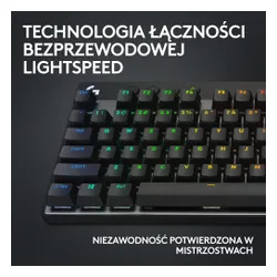 Klawiatura mechaniczna Logitech G Pro X TKL Lightspeed Tactile - GX Brown - czarny