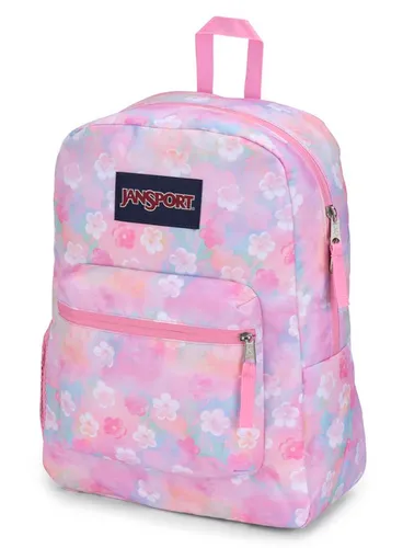 JanSport Cross Town Kız Sırt Çantası-neon papatya