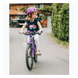 Kask rowerowy dziecięcy Hornit Unicorn purple/white