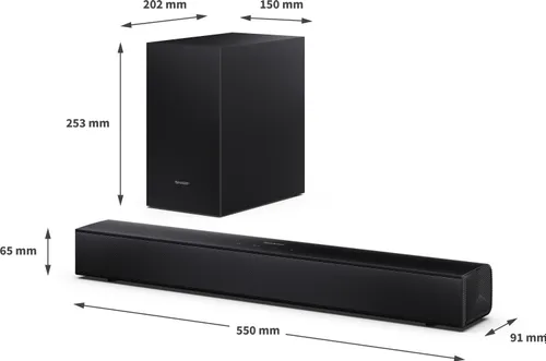 Soundbar SHARP HT-SBW123 Czarny