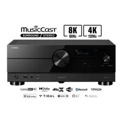 Ресивер Yamaha MusicCast RX-A2A 7.2-канальный Dolby Atmos DTS X Wi-Fi Bluetooth AirPlay черный