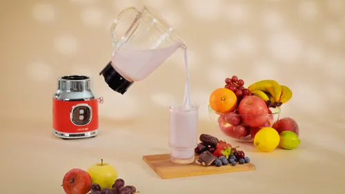 Blender kielichowy CECOTEC RetroTwist Czerwony