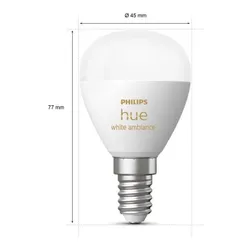 Inteligentna żarówka PHILIPS HueWA Luster E14 5.1 W Bluetooth, ZigBee (2 szt.)