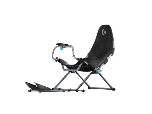 Fotel Playseat Challenge X Logitech G Edition Wyścigowy do 163kg Tkanina Czarny