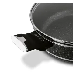 Patelnia na indukcję z pokrywką krótkie uchwyty Starke Pro Celebrity Marble 28 cm