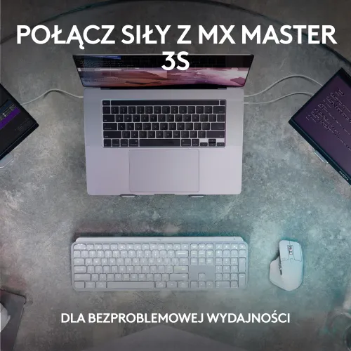 Klawiatura membranowa Logitech MX Keys S - szary