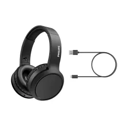 Słuchawki bezprzewodowe Philips TAH5205BK/00 Nauszne Bluetooth 5.0 Czarny