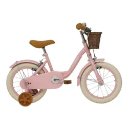 Rower dziecięcy HUFFY Retro Vintage 14 cali dla dziewczynki Pudrowy-róż