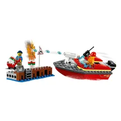 LEGO City rıhtımda yangın (60213)