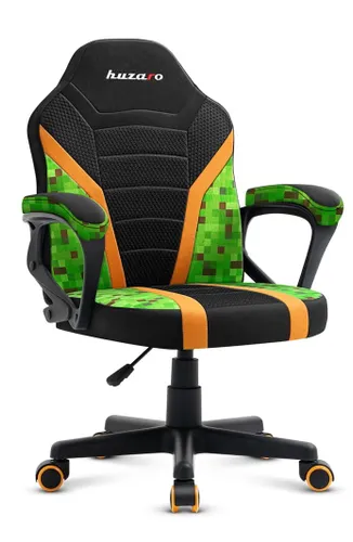 Fotel HUZARO Ranger 1.0 Pixel Mesh Czarno-zielony