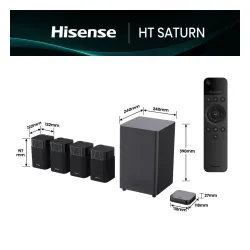 Soundbar Hisense HT SATURN 4.1.2 Bluetooth Dolby Atmos DTS X