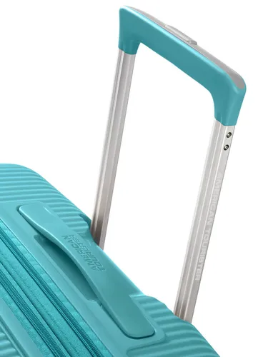 Walizka średnia Soundbox American Tourister - turquoise tonic