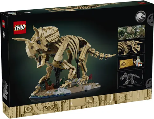 LEGO Jurassic World 77985 Szkielety dinozaurów: triceratops, zestaw klocków