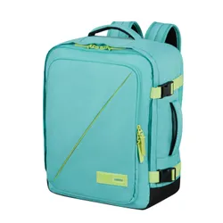 Plecak podręczny American Tourister Take2Cabin MS do Wizz Air - dusty turquoise / lime