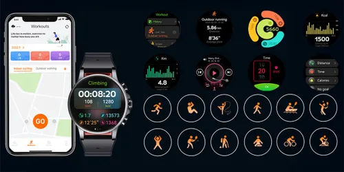 Smartwatch IMIKI Holo Ultra Czarny
