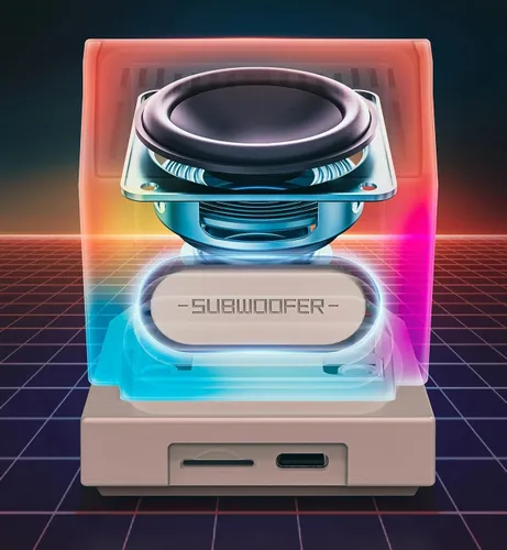 Głośnik mobilny DIVOOM MiniToo Retro Pixel Biały