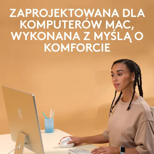 Myszka Logitech Lift dla Mac - biały