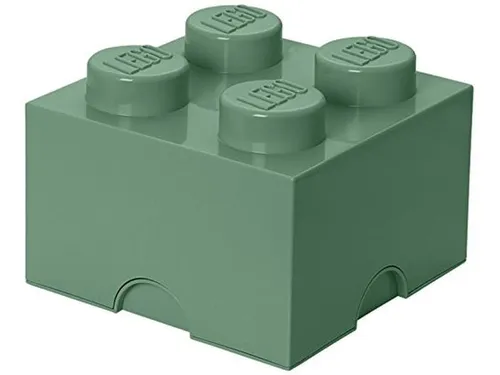 Lego 40031747 Pojemnik na klocki 2x2 piaskowa zieleń