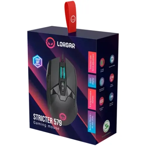 Myszka gamingowa Lorgar Stricter 579 RGB Czarny