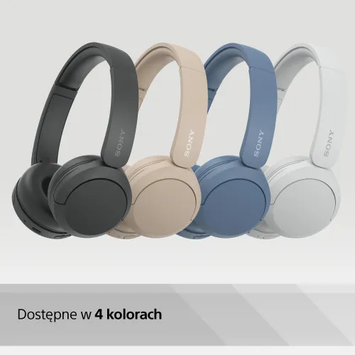 Słuchawki bezprzewodowe Sony WH-CH520 Nauszne Bluetooth 5.2 Biały