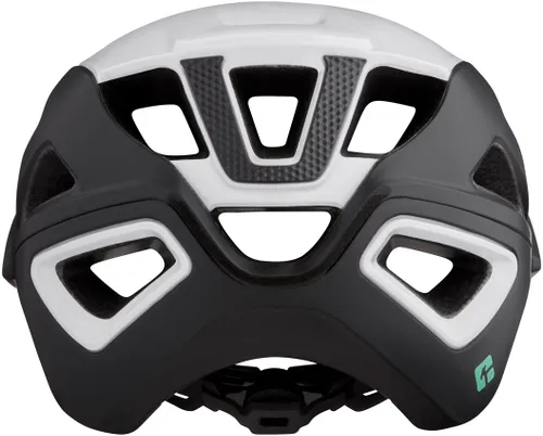 Kask rowerowy LAZER Jackal KinetiCore Czarno-biały MTB (rozmiar L)
