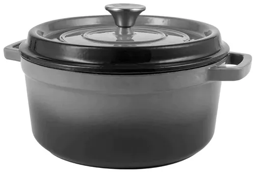 Garnek żeliwny VINTAGE CUISINE VC2P2619BL20CP Szary 26 cm