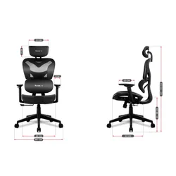 Fotel HUZARO Combat 8.0 Carbon Czarny