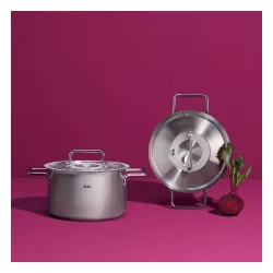FISSLER Pure Collection 5,7 l - garnek ze stali nierdzewnej z pokrywką