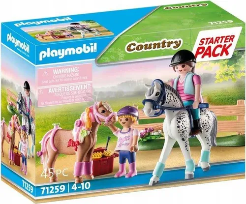 PLAYMOBIL 71259 STARTER PACK PIELĘGNACJA KONI