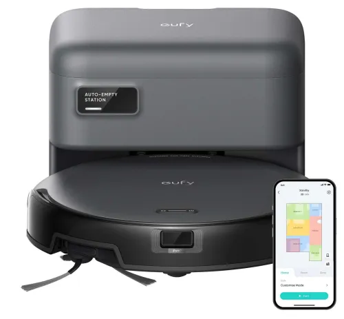 Robot sprzątający eufy C10 Stacja oczyszczająca Tworzenie mapy pomieszczenia 51dB Czarny