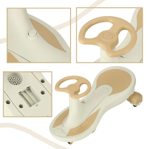 Jeździk Grawitacyjny LED Swing Fix S4 Dla Dziecka Do 100Kg Świecące Koła Muzyka 76Cm